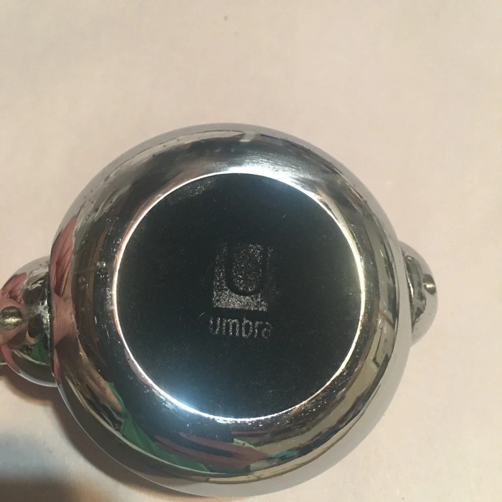Umbra Birds Metal Chrome Trinket Dish Read‎ Description